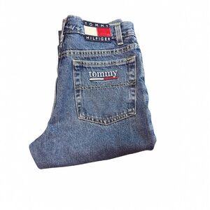 Tommy Hilfiger Vintage Straight Leg Jeans Size 5x30 Classic Blue Denim